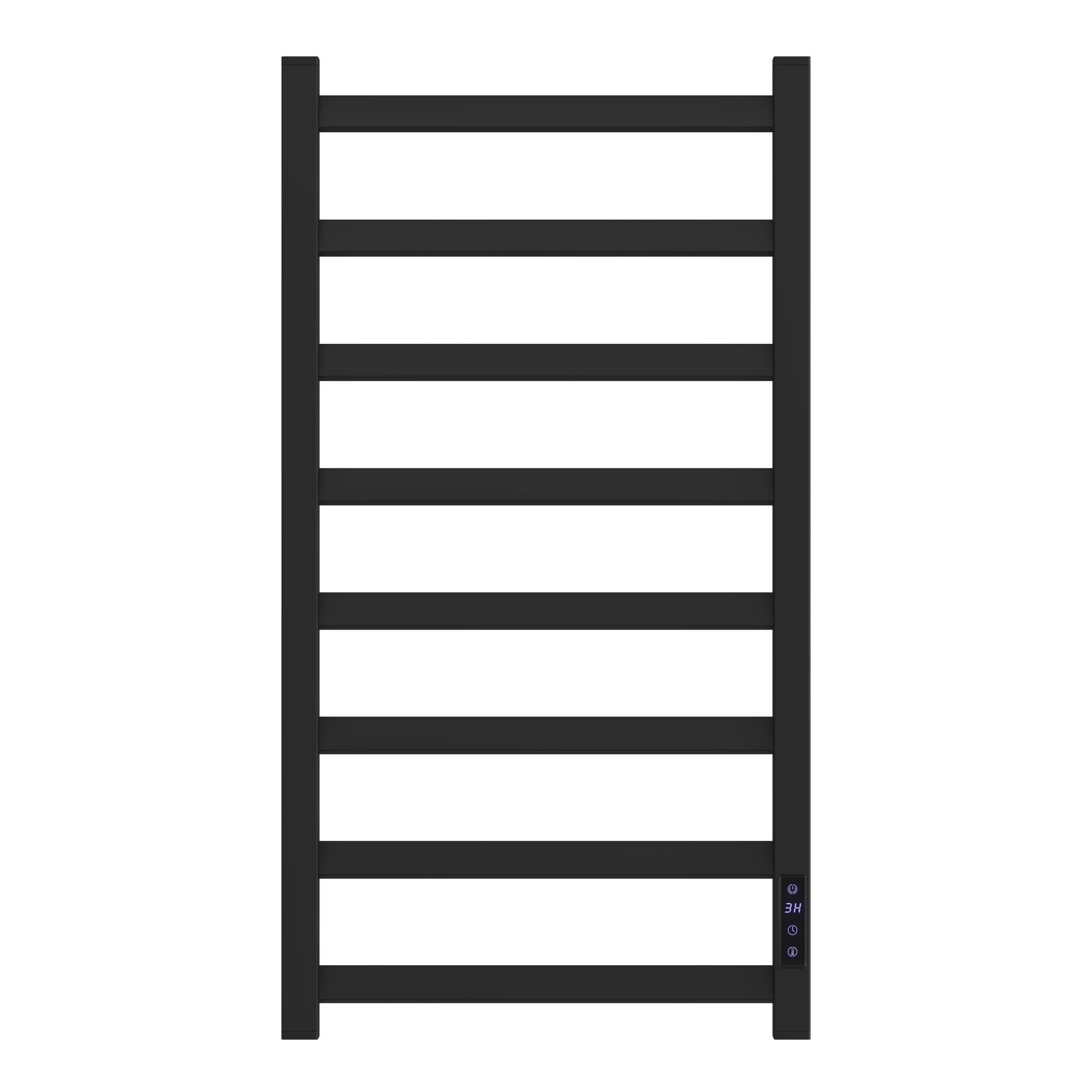 Полотенцесушитель электрический Point Атлант PN18848B П8 400x800, диммер справа, черный