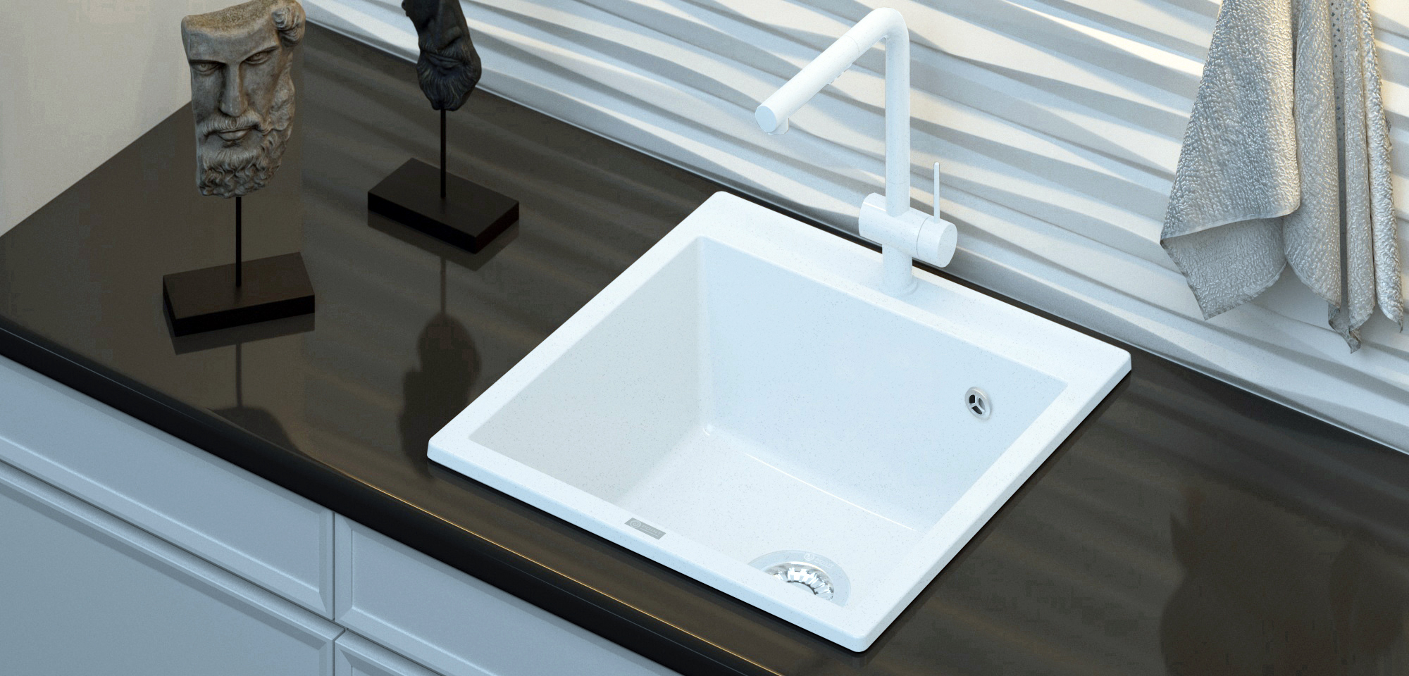 Мойка кухонная Point Арбель 51 серый