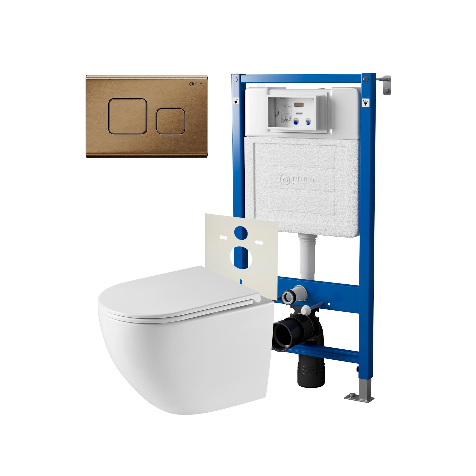 Нов.арт PN48537BB (45122 вместо 45120)+ Клавиша Афина бронза браш PN44041BB + Унитаз Сатурн PN41901