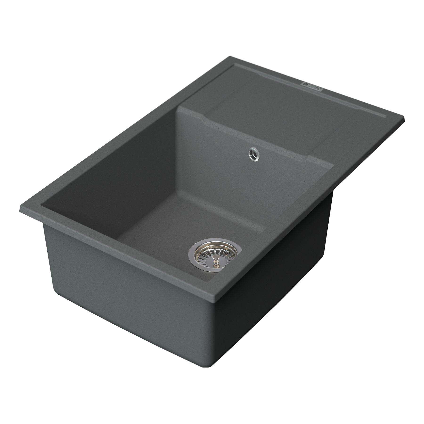 Мойка кухонная Point Велета 78 серый