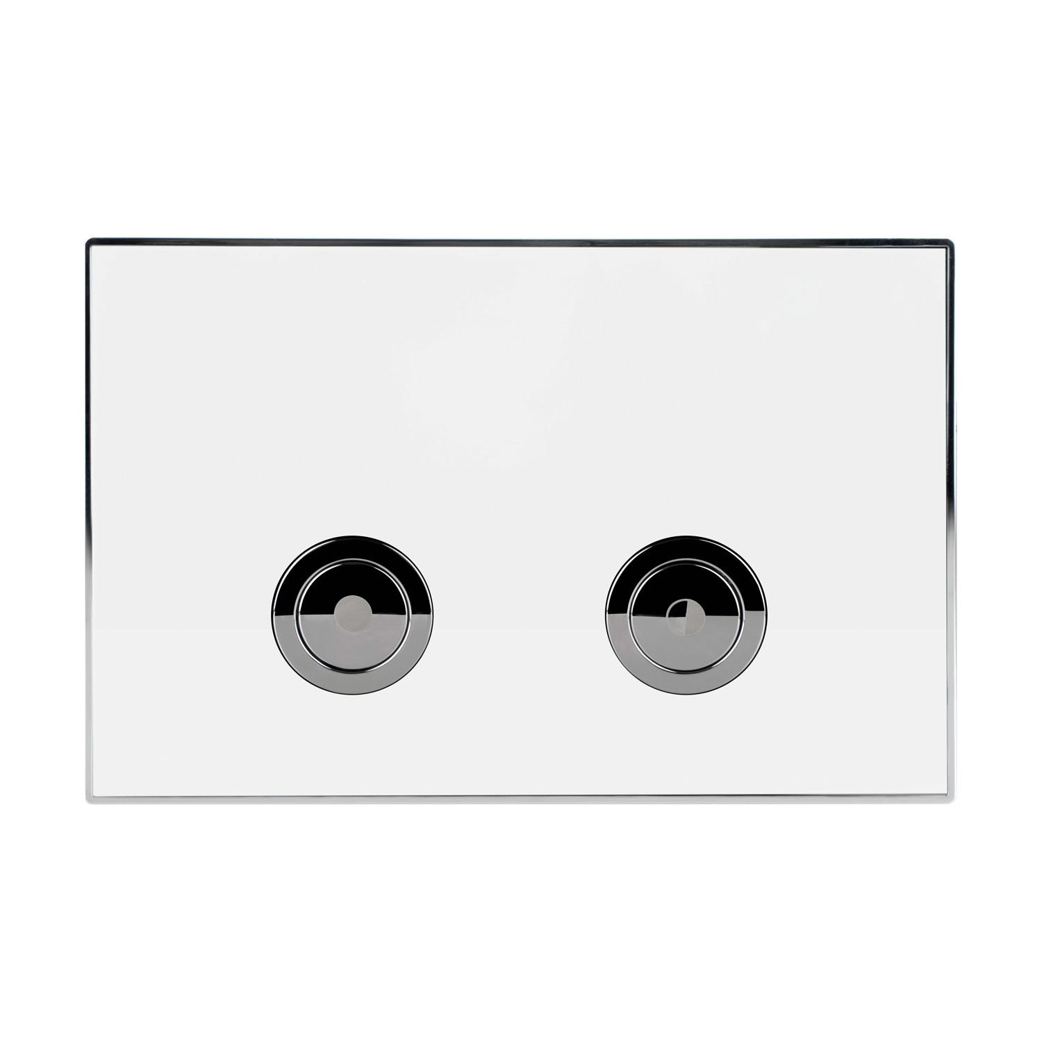 Клавиша смыва для пневматической инсталляции Point Венера, белый/хром, PN44071WC