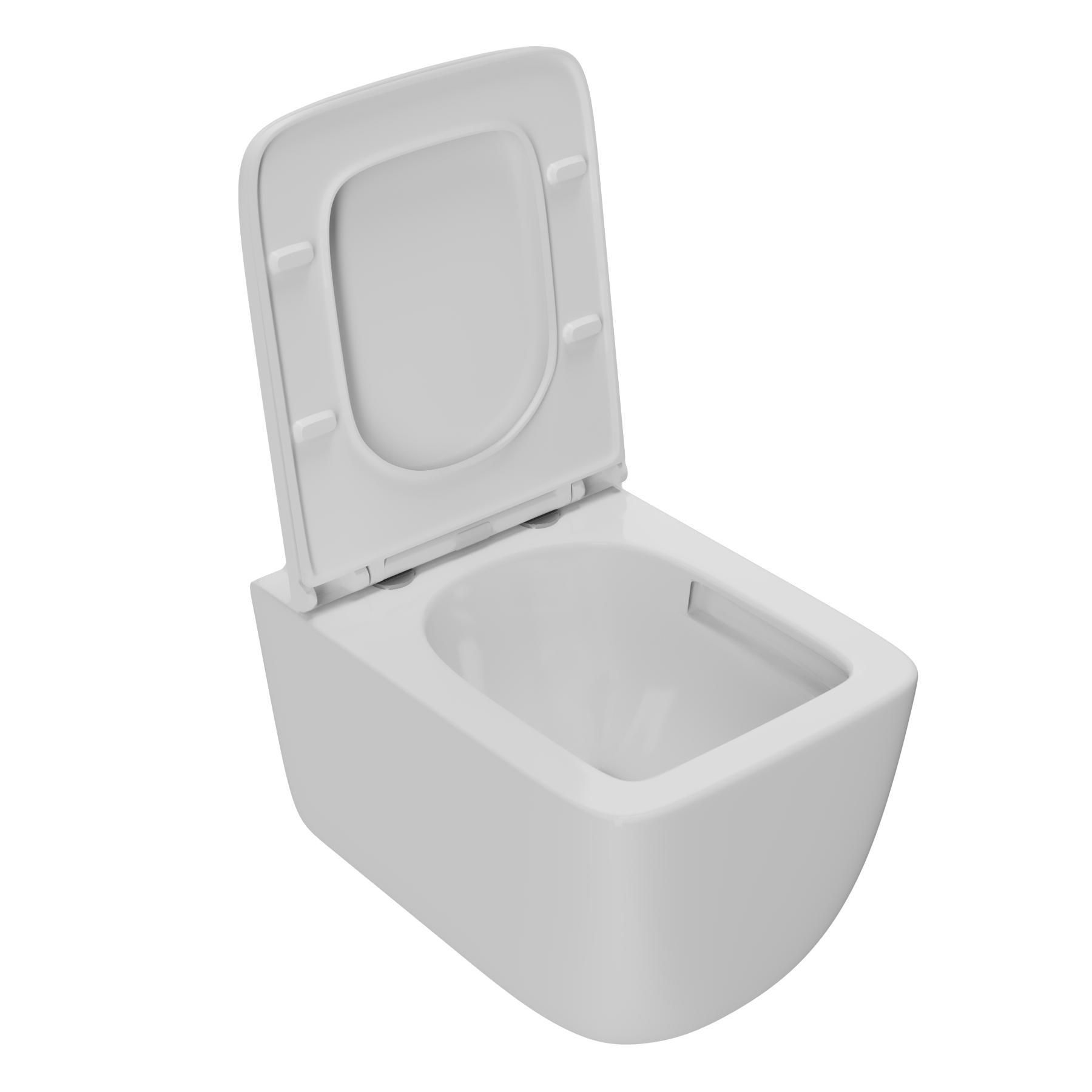 Унитаз подвесной Point Меркурий безободковый, белый мат сиденье дюропласт микролифт б-съем PN41831WM