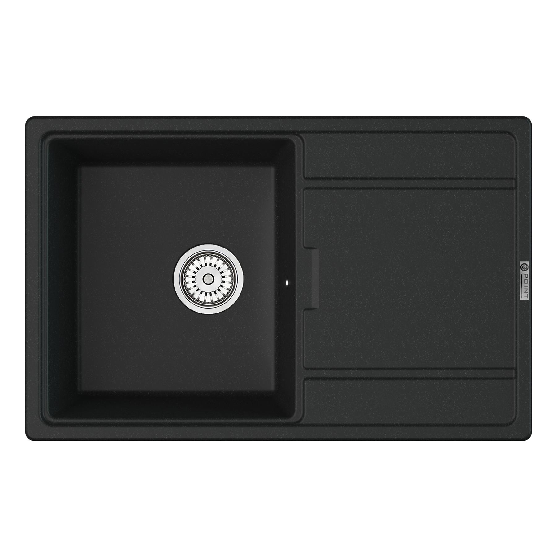 Мойка кухонная Point Лаура 78 черный
