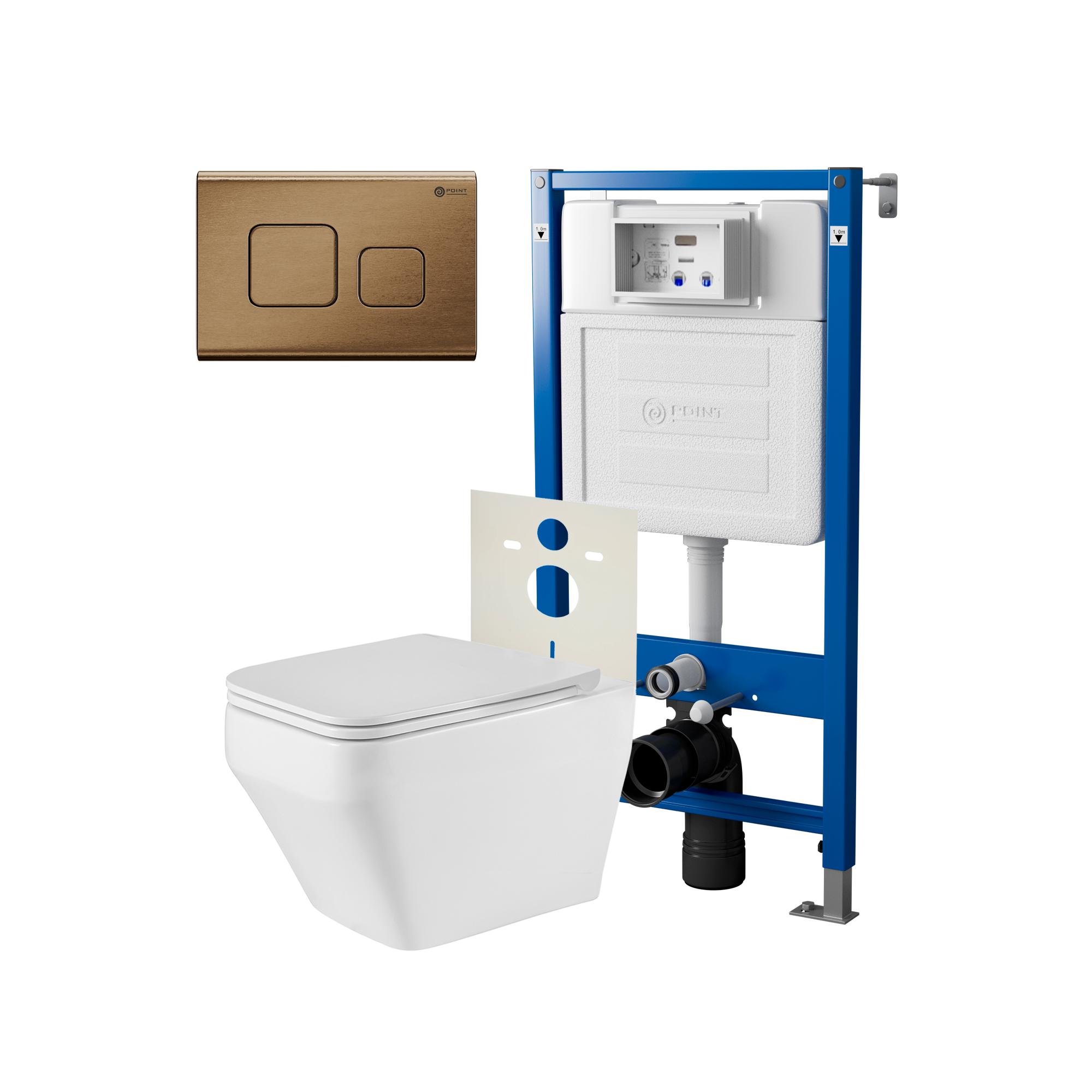 Нов.арт PN48507BB (45122 вместо 45120)+Клавиша Афина бронза брашир PN44041BB+Унитаз Аврора PN41101