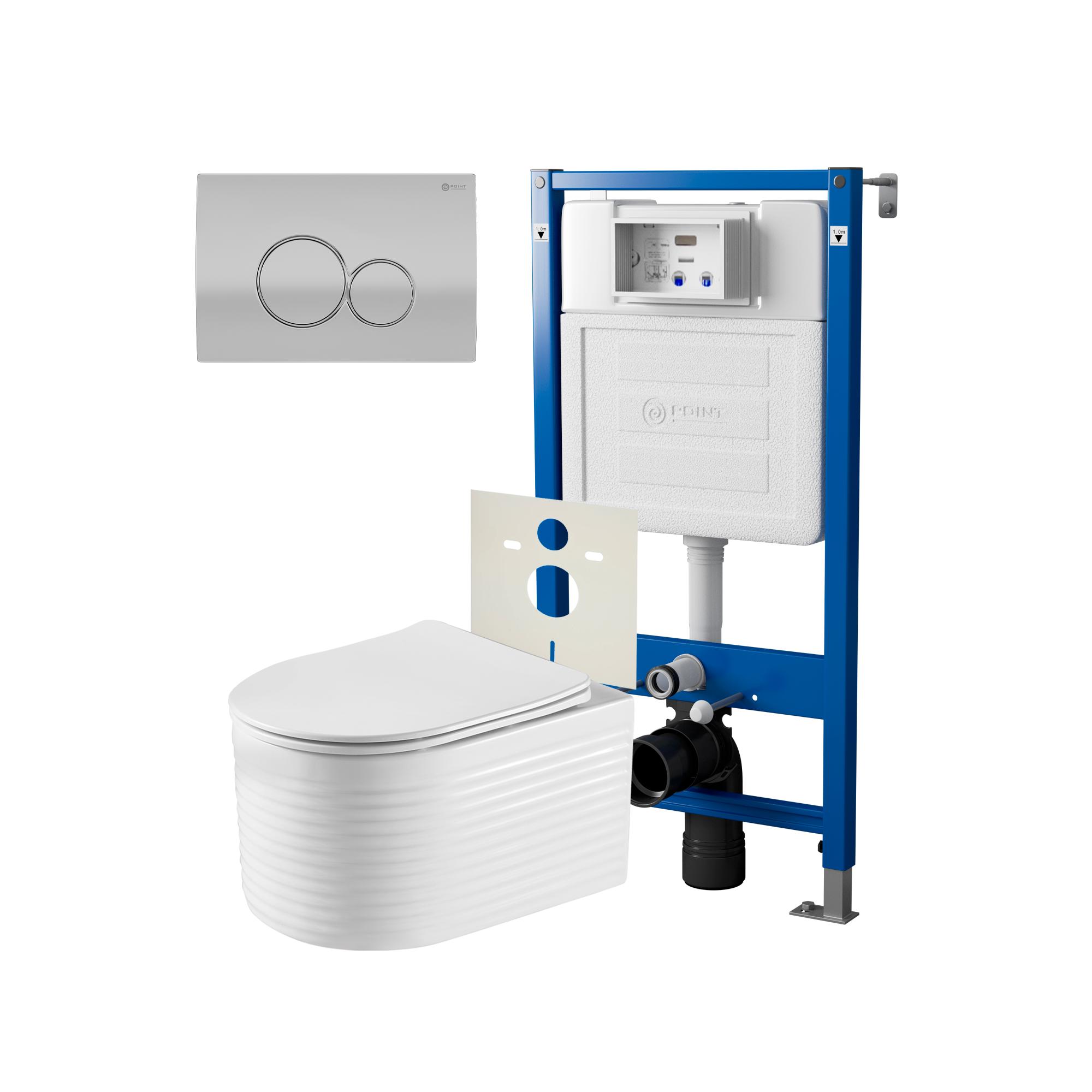 Нов.арт PN48544SC (45122 вместо 45120)+ Клавиша Викториясатин/хром PN44061SC + Унитаз Омега PN41902