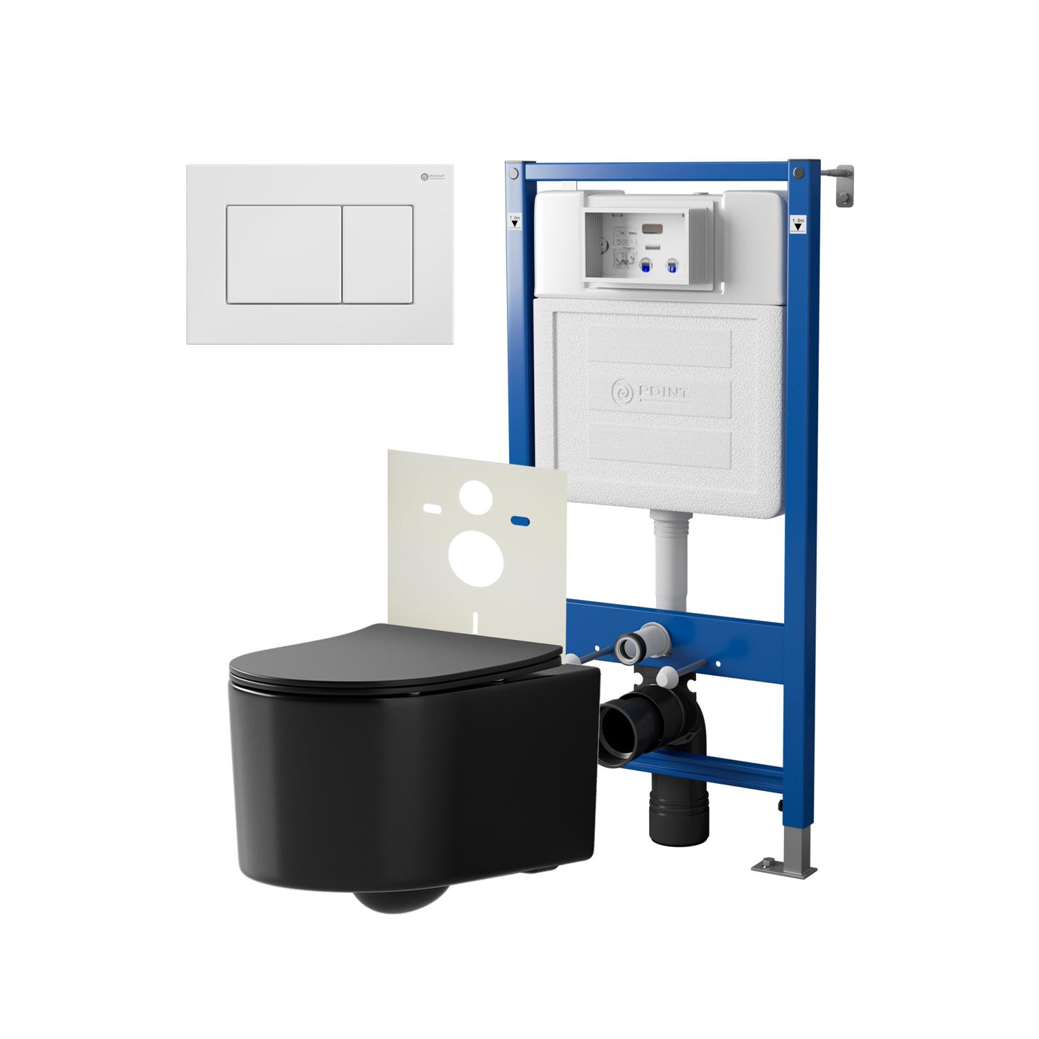 Нов.арт PN48445W (45122 вместо 45120)+ Клавиша Ника белая PN44081W+Унитаз Веста чёрн мат PN41701BM