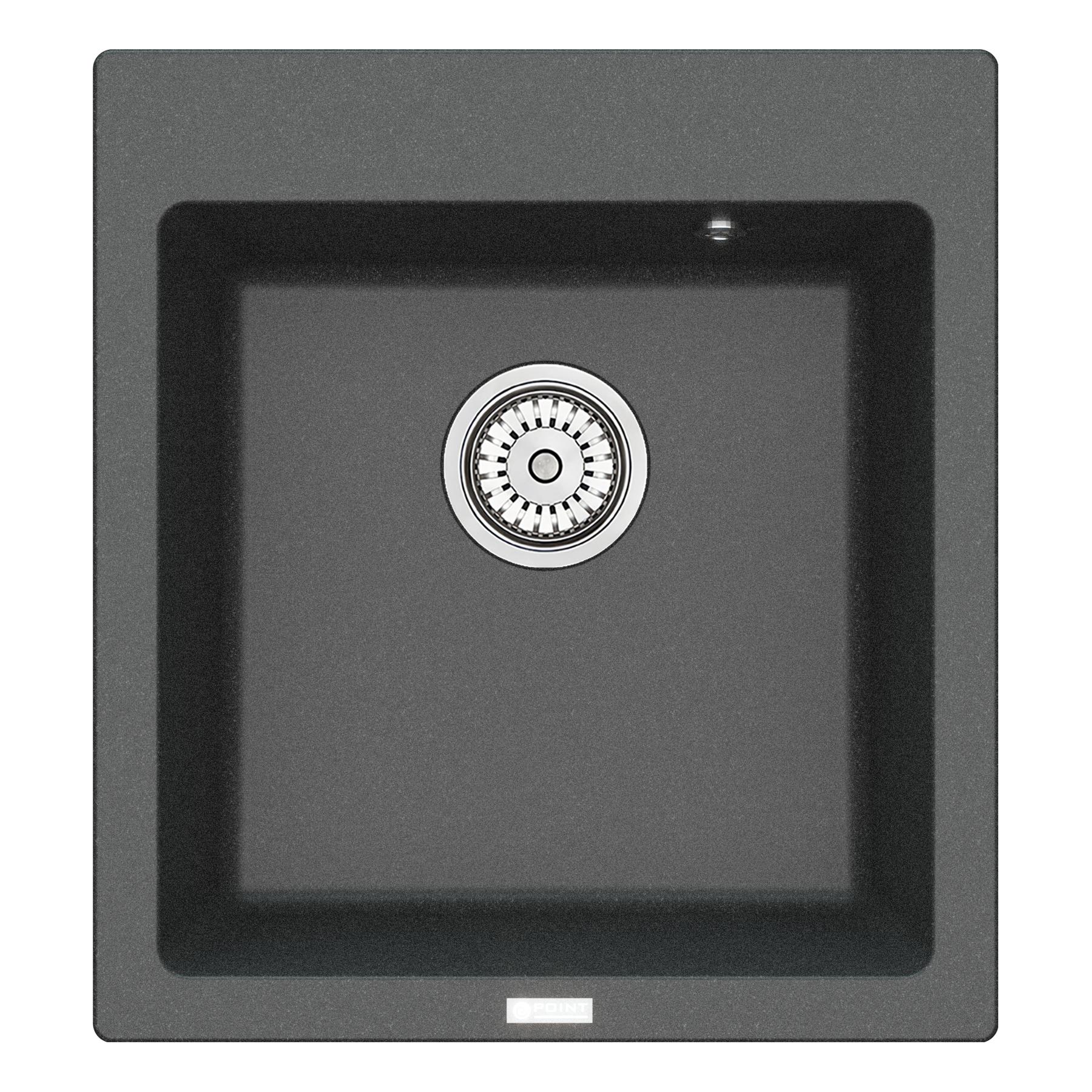 Мойка кухонная Point Моко 47 графит