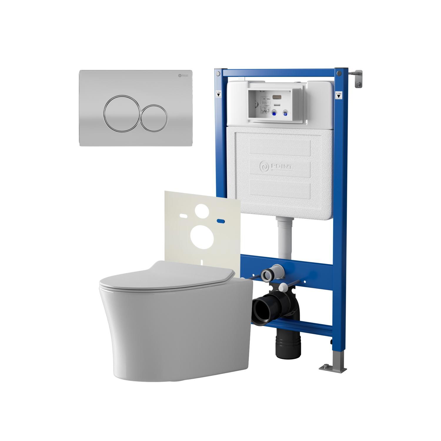 Нов.арт PN48454SC (45122 вместо 45120)+ Клавиша Виктория  сатин/хром PN44061SC +Унитаз Вега PN41711