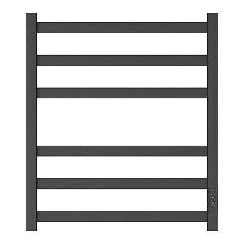 Полотенцесушитель электрический Point Меркурий PN83856B П6 500x600, диммер справа, черный