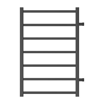 Полотенцесушитель водяной Point Вега PN71558B П7 500x800 с боковым подключением 500, черный
