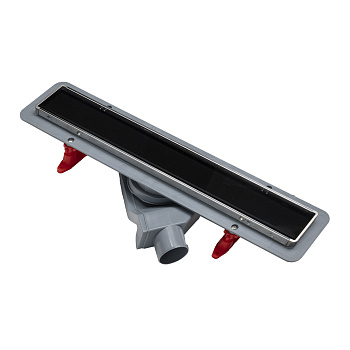 Душевой лоток POINT Деметра стекло черное 650 арт PN50465GLB